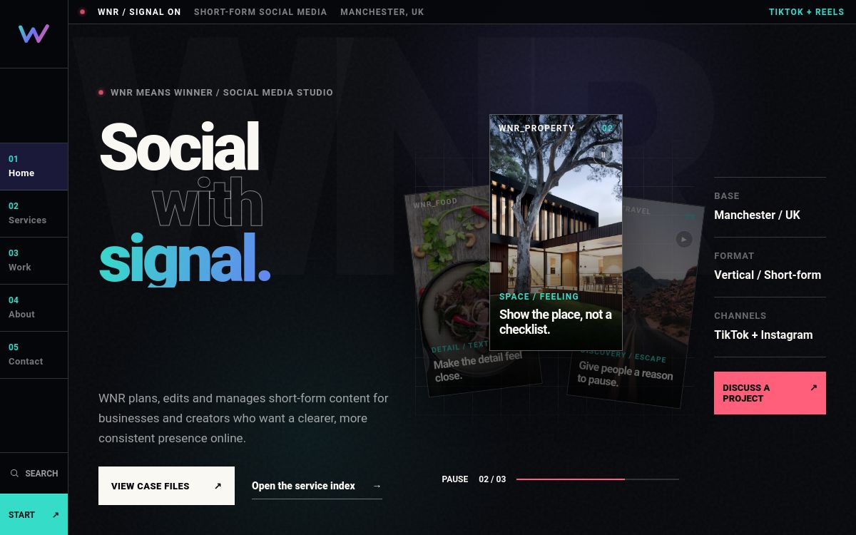 WNR Media website homepage